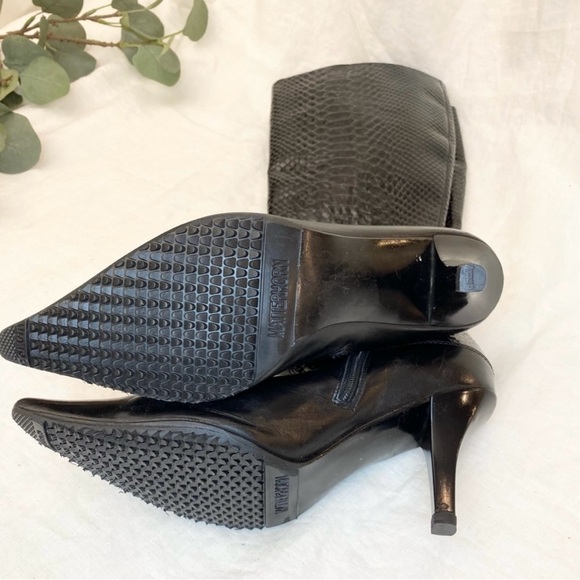 Peter Kaiser Matterhorn Patten Leather Pointed Toe Boots - Picture 8 of 14